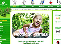 Images of Woodland Trust's Nature Detectives website