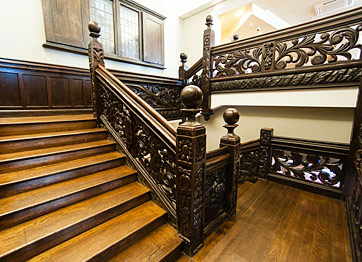 Jacobean Carved Oak Stairway 2012