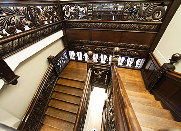 Jacobean Carved Oak Stairway 2012