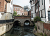 Clattern Bridge, with the Guildhall behind