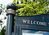 Community notice board along Queen's Promenade