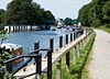 Approaching Teddington Lock from the South