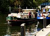 Temporary moorings at Teddington