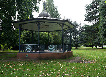 Canbury bandstand, home to weekly concerts in summer